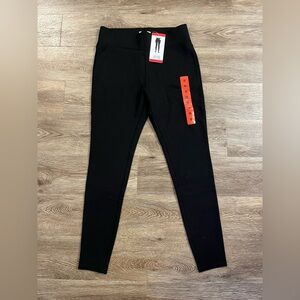 NEW Matty M Black High-Rise Slub Ponte Leggings